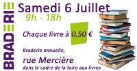 Braderie de livres. Le samedi 6 juillet 2013 à Saint Claude. Jura.  09H00